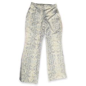 Vintage Y2K 2000's New York & Company Snakeskin Spandex Pants Small Petite